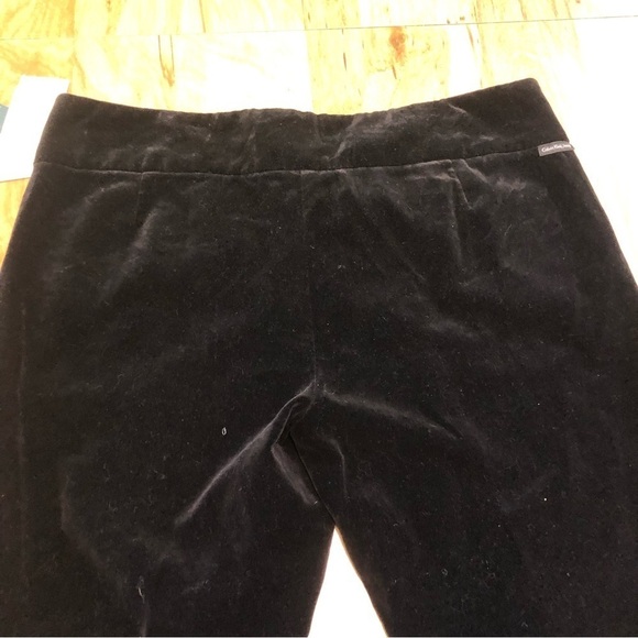 NWT $69 USD Calvin Klein Black Velvet Feel Soft Cotton Pants Womens Size 16 - Picture 6 of 11